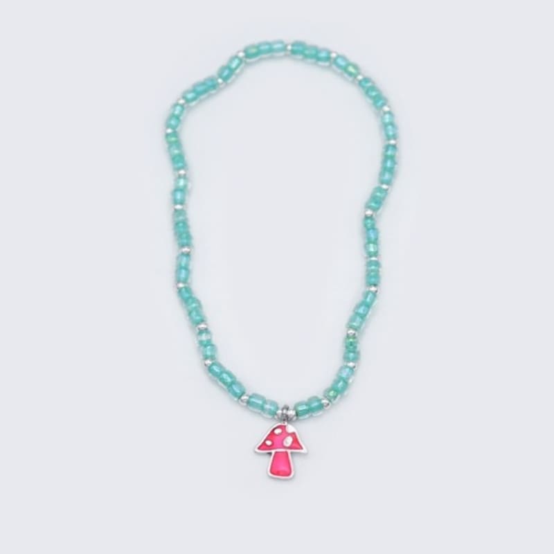 BONBEAU Neon enamel silver motives beads bracelet Neon enamel silver cute motif charm beads mix bracelet