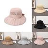 Summer Sun Protection Hat For Women With Large Brim Packable Breathable Polyester Fashionable Floppy Hat For Beach Sunshade