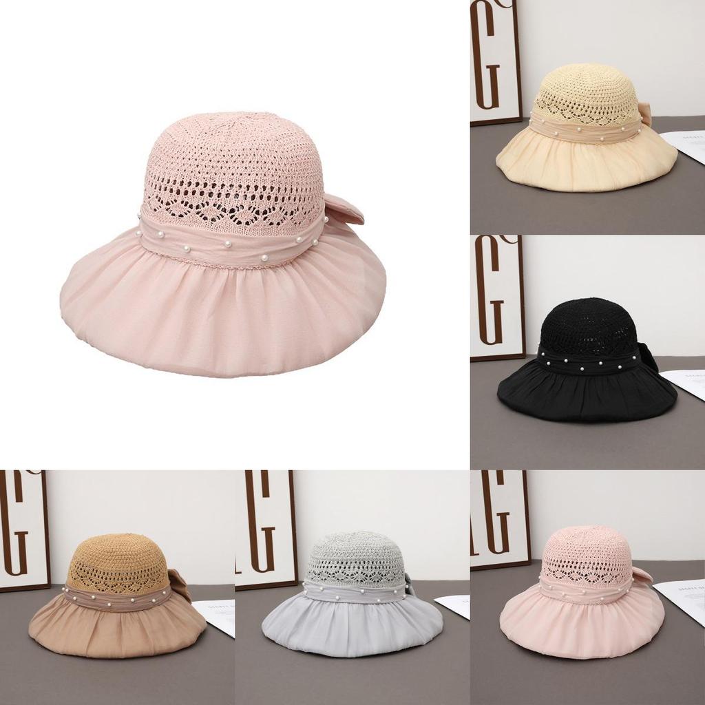 Summer Sun Protection Hat For Women With Large Brim Packable Breathable Polyester Fashionable Floppy Hat For Beach Sunshade