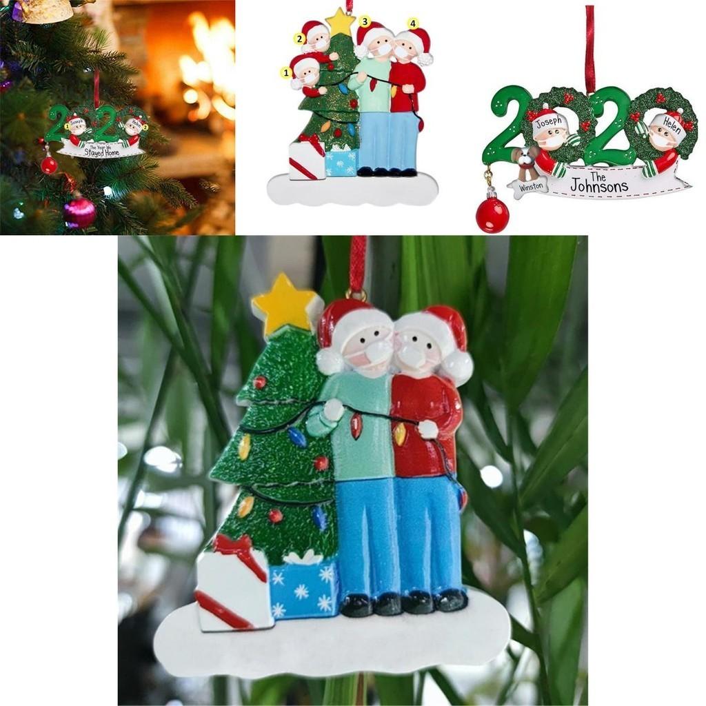 2020 Christmas Tree Ornament Quarantine Family Xmas Lockdown Decoration For Unique Festive Spirit