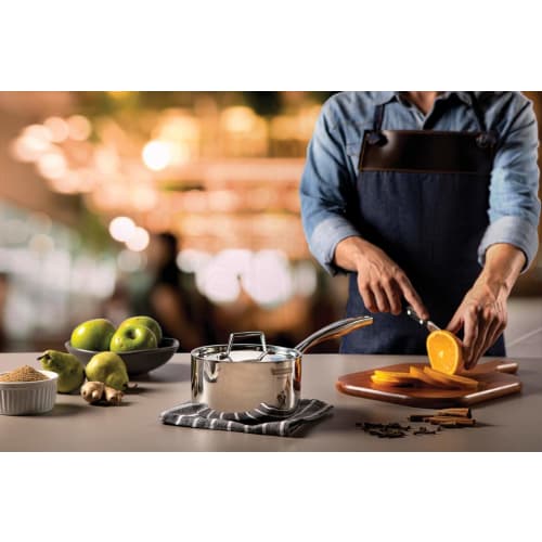 Tramontina 3-Piece Grano Frying Pan Set (20cm/26cm/16cm), Stainless Steel, Triple-Layer, Gas/Induction Compatible, Made in Brazil, Product Number: 651