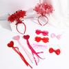 Valentine's Day Red Heart Headband Hair Clip - Wedding & Party Photo Prop