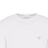 Emporio Armani Ss24 Solid Color Letter Logo Embroidered Crew Neck Casual Long Sleeve T-Shirt Men tops White 111984-4F511-00010