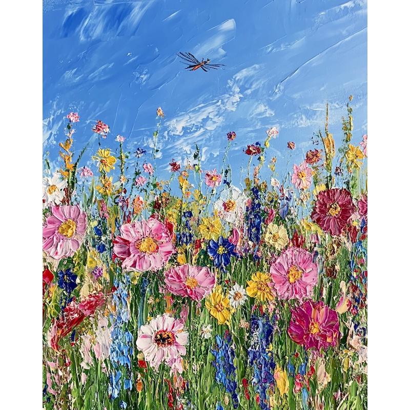 CHENISTORY Coloring By Numbers Flower Frame Painting By Numbers Landscape On Canvas DIY Home Decoration DIY Gift