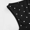 Retro Korean Polka Dot Backless Tank Top – Summer Style Slimming Sleeveless Strappy Top for Women