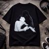 Crystal Castles Shadow Embrace T-Shirt III Album Cover | Monochrome Figurative Art, Moody Grunge