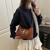 Premium Niche Design Star Buckle Solid Color Retro Shoulder Messenger Bag Tote Bag Simple Casual Bag