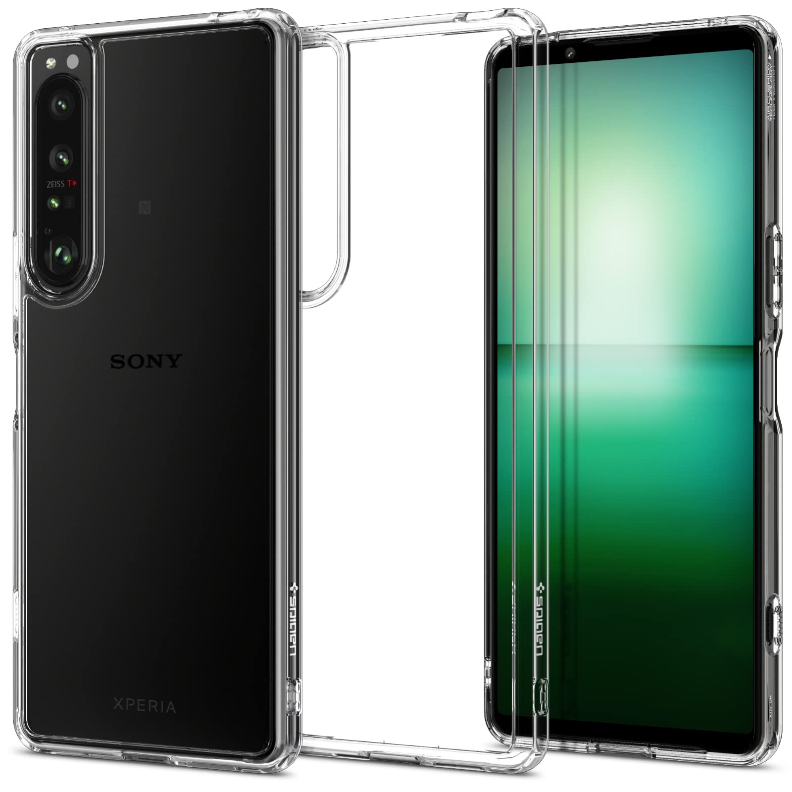 

Spigen Xperia 1 IV Case Clear Bumper Case [SO-51C SOG06] With Strap Hole Double Structure US Military MIL Standard Shockproof Scratch Resistant No