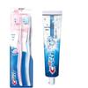 velvet gum care soft toothbrush twin pack + 3d white toothpaste 220g