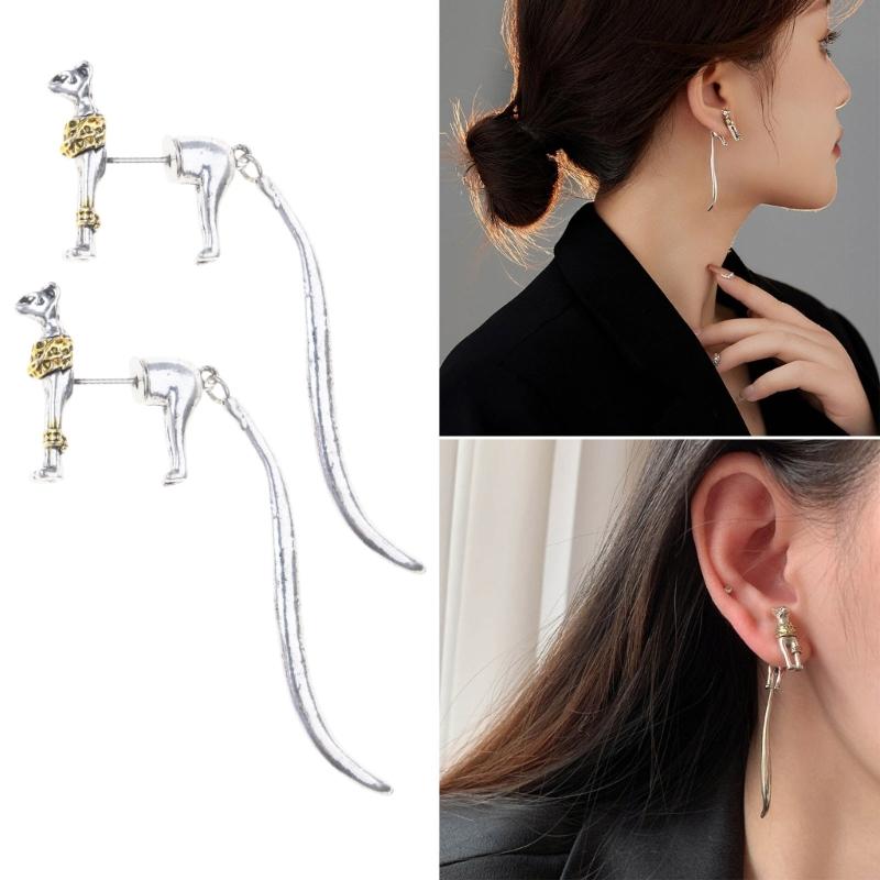 Fashion Ear Pin Delicate Ear Studs Egyptian Cat Shape Ear Jewelry Studs Earrings Ear Accessories for Fashion Outfits