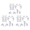 Temporary Tattoo Stickers Waterproof Body Art Long-lasting Cosplay Tattoos Stickers for Parties Festivals Concerts Role Playing Props