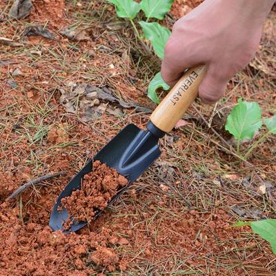 Carbon Steel Wooden Handle Transplanting Flower Gardening Planting Hand Tools Shovel Spade Garden Tools
