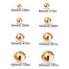 10Pcs 6/8/9/10/12/15/18/20mm DIY Gold Metal Button Nail Clothes/Bag/Shoes Round Head Screws Nail Bolt Mushroom Dome Strap Rivets