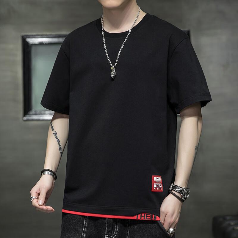 JIAOXIU Men s Casual Cotton Short Sleeve T-Shirt M