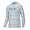 HUK Ice Silk Fishing Shirt Lightweight Breathable Quick Dry Long Sleeve Hooded Wear Anglers
