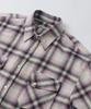 INDUST Big Check Ombre Snap Shirt_Purple