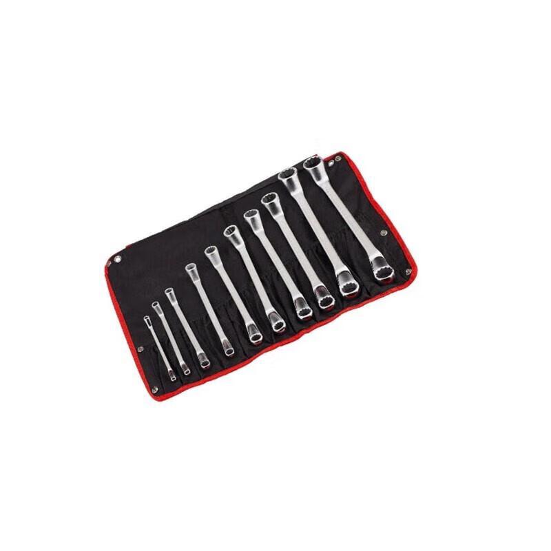 KUNJEK 10-Piece Chrome Vanadium Steel Box-End Wrench Set