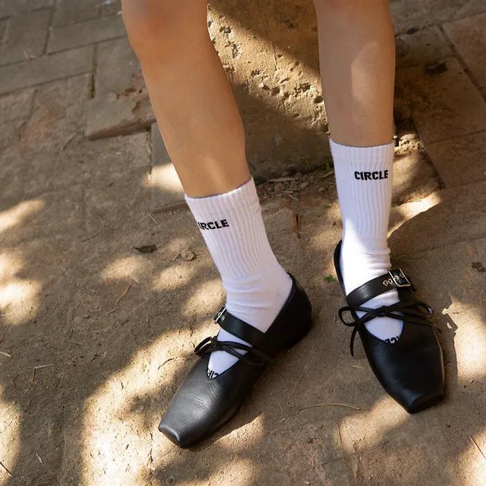 Small logo socks | White