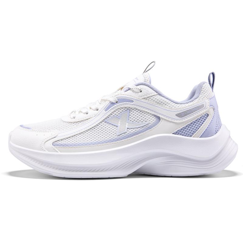 Xtep Jumping Shoes Sports Versatile Non-Slip Wear-Resistant Breathable Low-Top Casual Running Shoes Women Sneaker White 875218110040-2