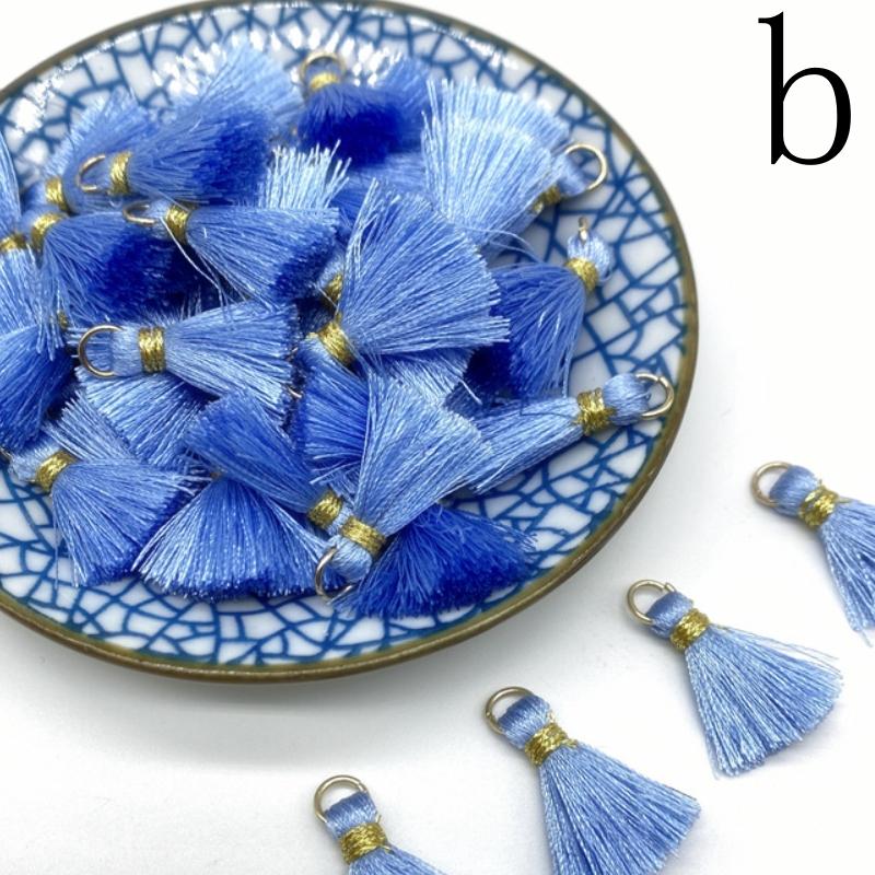 100-10pcs Polyester Trim Fringe Tassel Sewing Curtains Accessories DIY Keychain Cellphone Straps Pendant Tassels Jewelry Making