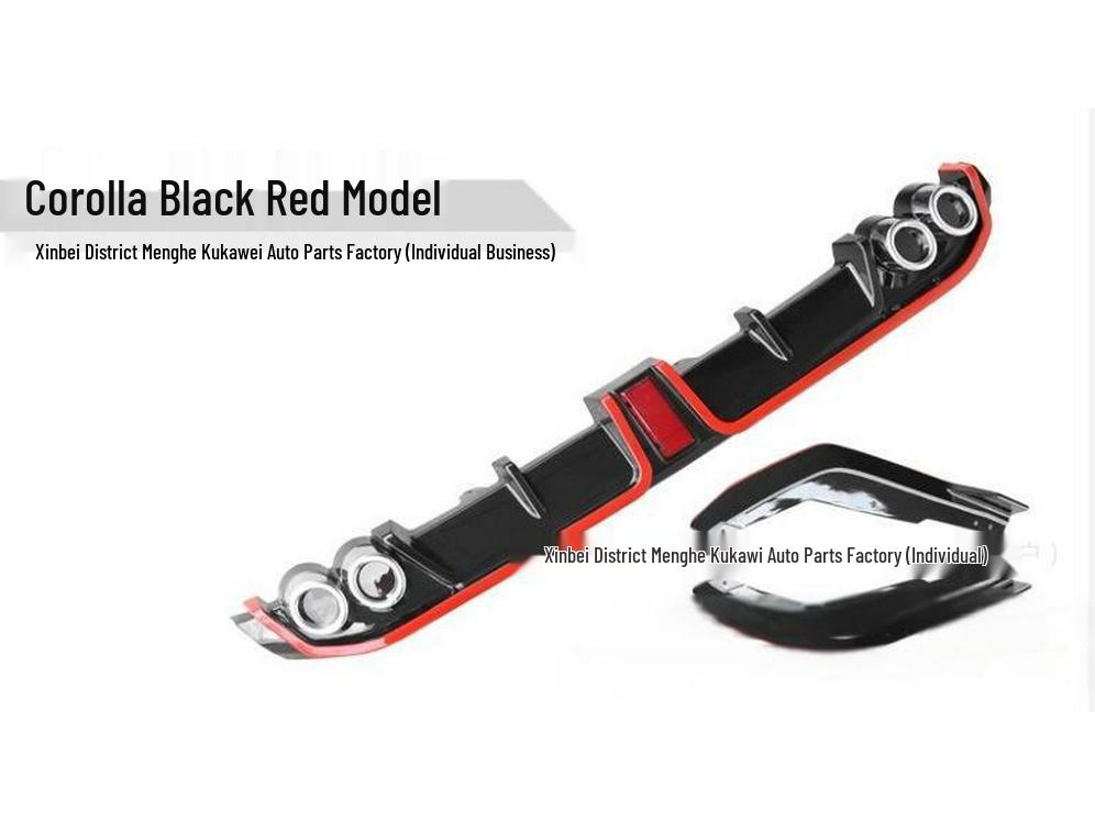 19 Corolla Rear Lip Spoiler & Bumper Anti-collision Kit for Hybrid Modification