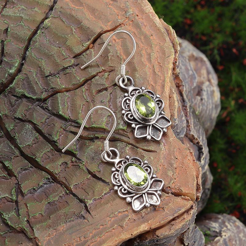 Silver-Plated Hand-Carved Pattern Circle Dangle Earrings for Women Retro Exaggerated Hypoallergenic Earrings Fashion Jewelry