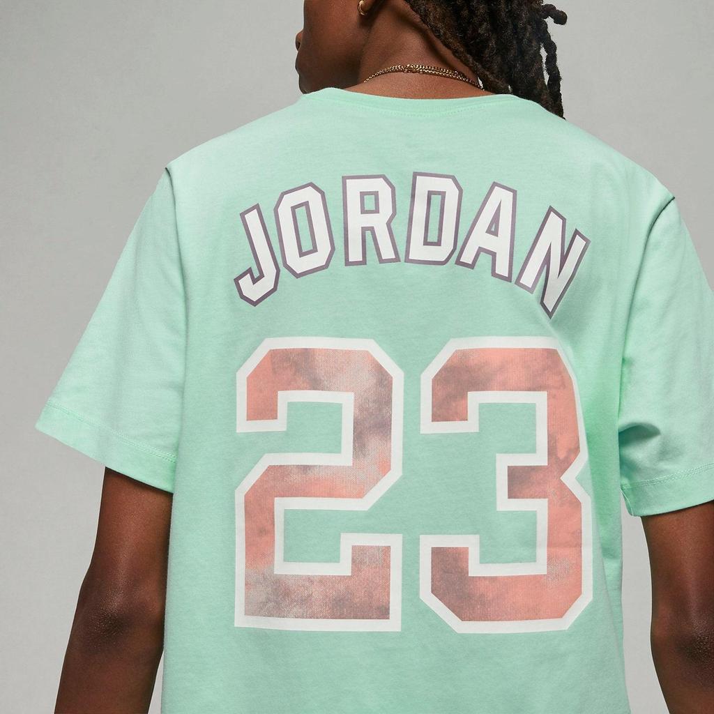 Jordan Solid Color Crew Neck Pullover Short Sleeve T-Shirt Men Tops Foam-Mint-Green DO8899-379