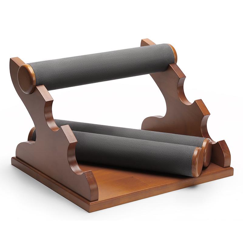 Digu Solid Wood Jewelry Display Stand: Removable Tiered Bangle & Bracelet Storage Rack
