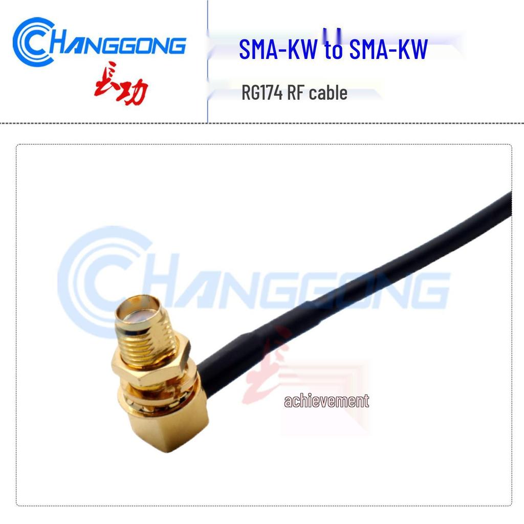 SMA Female to SMA Female RF Adapter Cable, Antenna Extension Connector, RG174