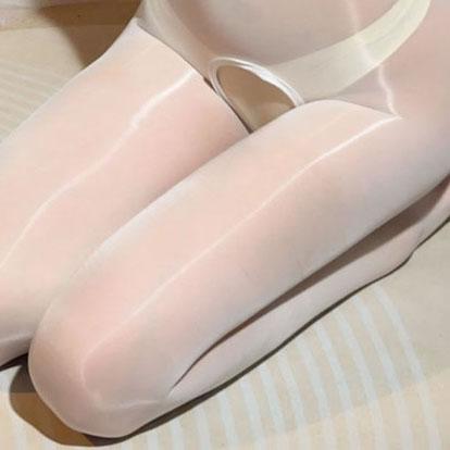 High Collar Hooded Patchwork Nylon Catsuit Shiny Bodystocking Close Open Crotch Bodysuit Tights Sexy Leotard Conjoined Jumpsuit