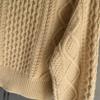 Cashmere Lapel Zipper Cardigan for Women - Autumn/Winter, Thick, Loose Fit, Slimming, Short, Gentle Style.