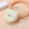High Quality Woven Straw Shoulder Bags Cute Travel Crossbody Bag Lightweight Heart Shape Beach Bag for Children