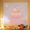Pink Hanging Cloth Room Decoration  Wall  Student Dormitory Bedroom    Tapestry