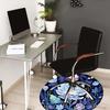 1pc Office Carpet Chair Mats Elegant Floral Circular Design Perfect for Decorating Office Chairs, Living Rooms, Or Bedrooms