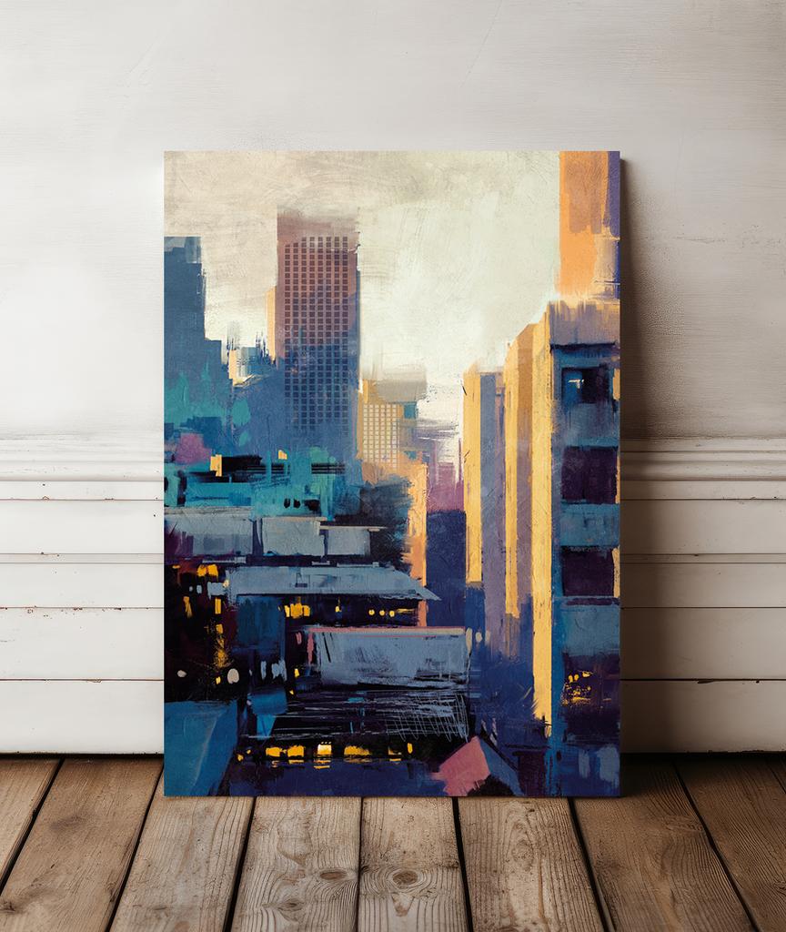 Canvas Painting Metropolis Metropolis Street Art