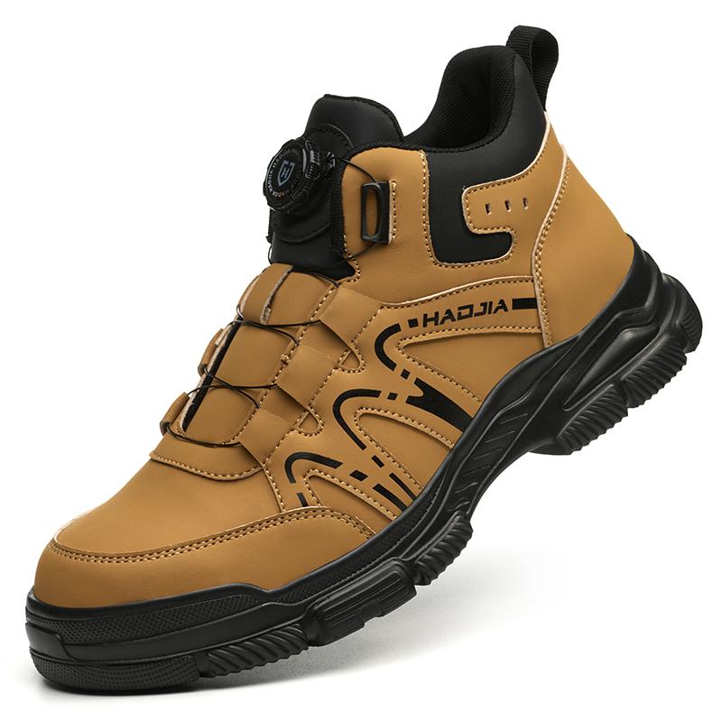 Fashion Men New Safety Shoes Anti-smash Work Shoes Anti Puncture Steel Toe Shoes Security Boots Work Sneakers Protection Shoes