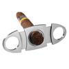 Metal Cigars Cutter Metal Classic Guillotine Scissors Stainless Steel Double Blade Cigars Clippers Portable Cutter Guillotine