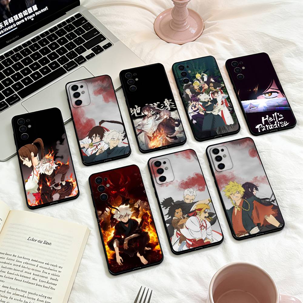 HOT H-Hell's Anime Paradise Phone Case For Samsung S25,24,23,22,30,21,10,9,Ultra,Plus,Lite,FE,4,5 G Soft Black Case