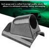 Aramox Universal Carbon Fiber Gauge Holder Bracket, Racing Meter Pod for Single Hole Installation