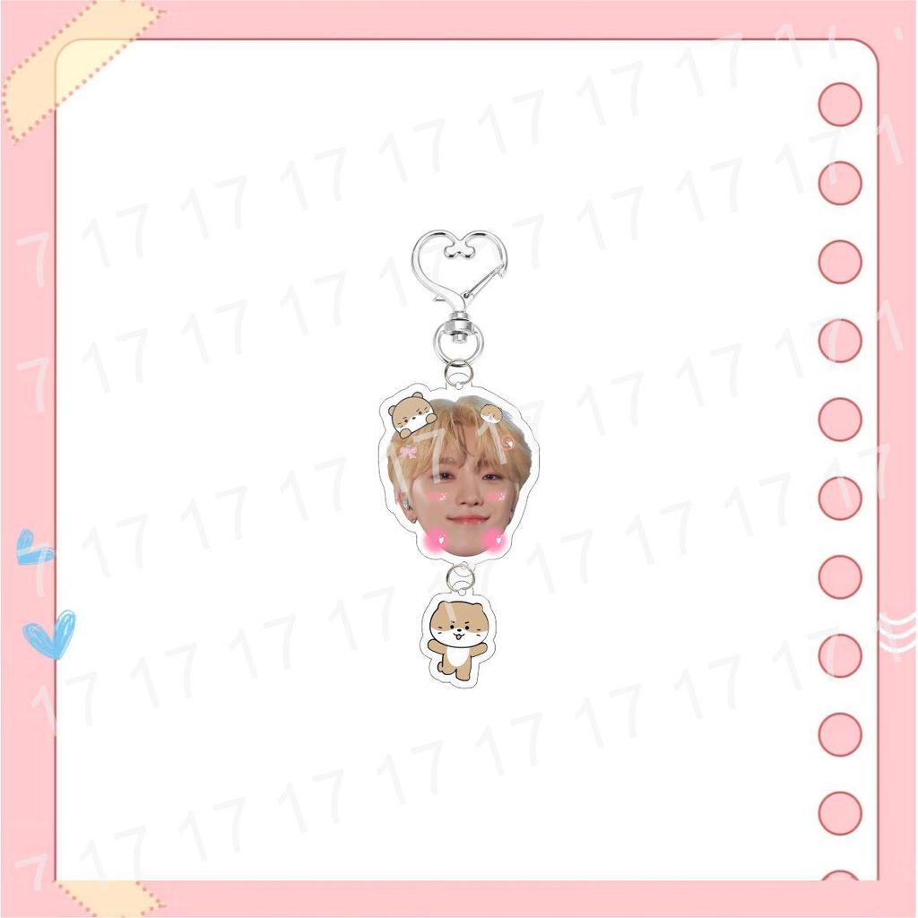 SEVENTEEN Cartoon Acrylic Keychain Bag Pendant Star Ornament