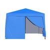 Gazebo Pieghevole 3 x 3 m, impermeabile, robusto e resistente all'inverno, con 4 pareti laterali e 4 sacchi di sabbia, protezione UV 50+, pieghevole, telaio in acciaio (blu)