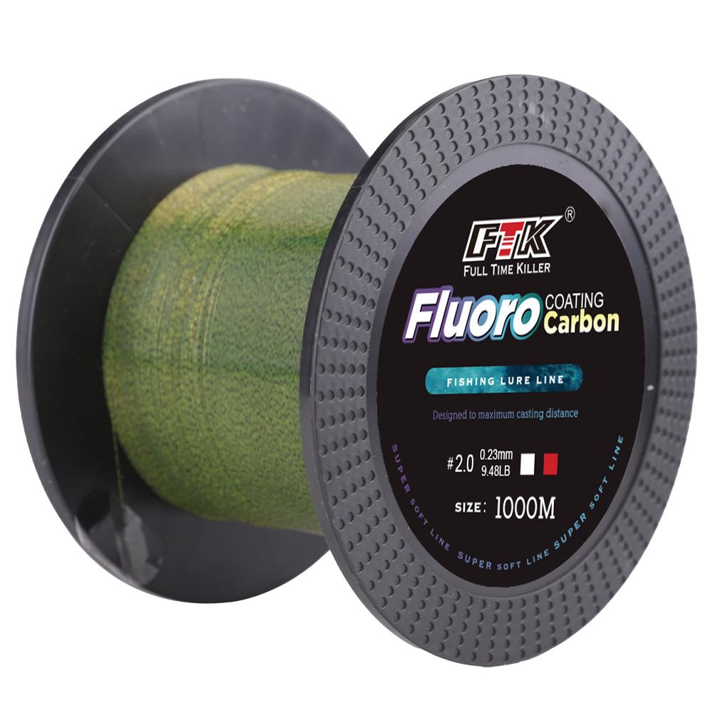 FTK Spotted 1,000-Meter Camouflage Nylon Line, Color-Changing Fishing Line, Abrasion-Resistant Main Line
