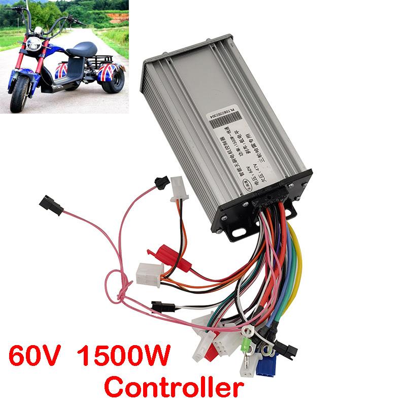 60V 1500W Controller for Citycoco Scooter Harley Scooter With Three Speed Controller Electric Scooter Parts