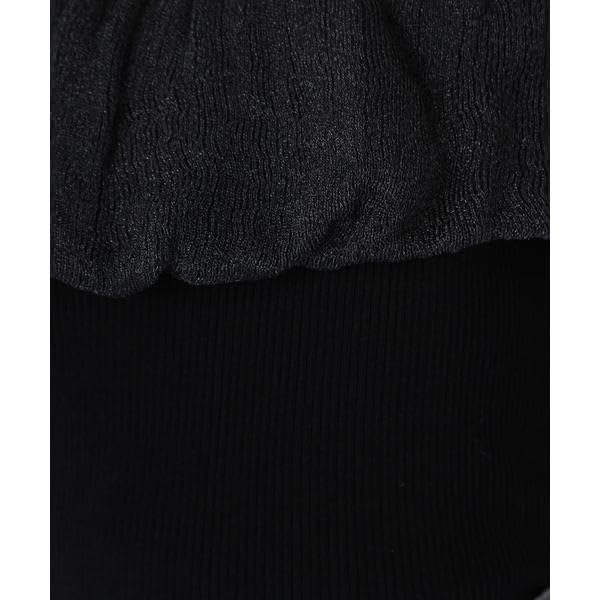 Beauty Sweater Arrives Balloon Sheer Knit Sweater for Gray Lavender [Natural Basics] [Pre-order Mid-to-late May] Décolleté Women,