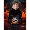Boy Clothes Funny Terror Pumpkin Long Sleeve Hoodies Child Cartoon Halloween Thin Sweatshirt Tops Halloween Gift for Boys Girls