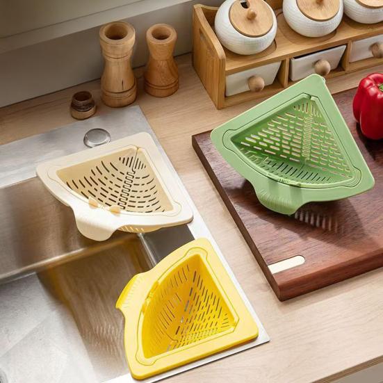 1/2Pcs Magnetic Sink Drain Basket One-Touch Dumping Food Waste Collection Sponge Storage Rack Versatile Sink Organizer