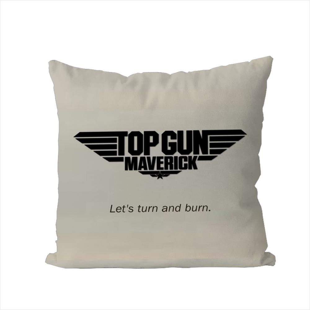 FFilm Top Gun Pillow Case For Car Sofa Decorative Home Doublesided Print Plush Square Throw Pillow Cushion Cover