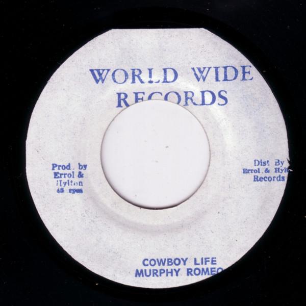 

7-дюймовая пластинка MURPHY ROMEO Cowboy Life NONE World Wide Reco Ямайка Регги Ска Даб Б/у