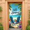 Summer Celebration Banner Coastal Theme Coastal Summer Banner Tropical Summer Backdrop Vibrant Design For Outdoor Family