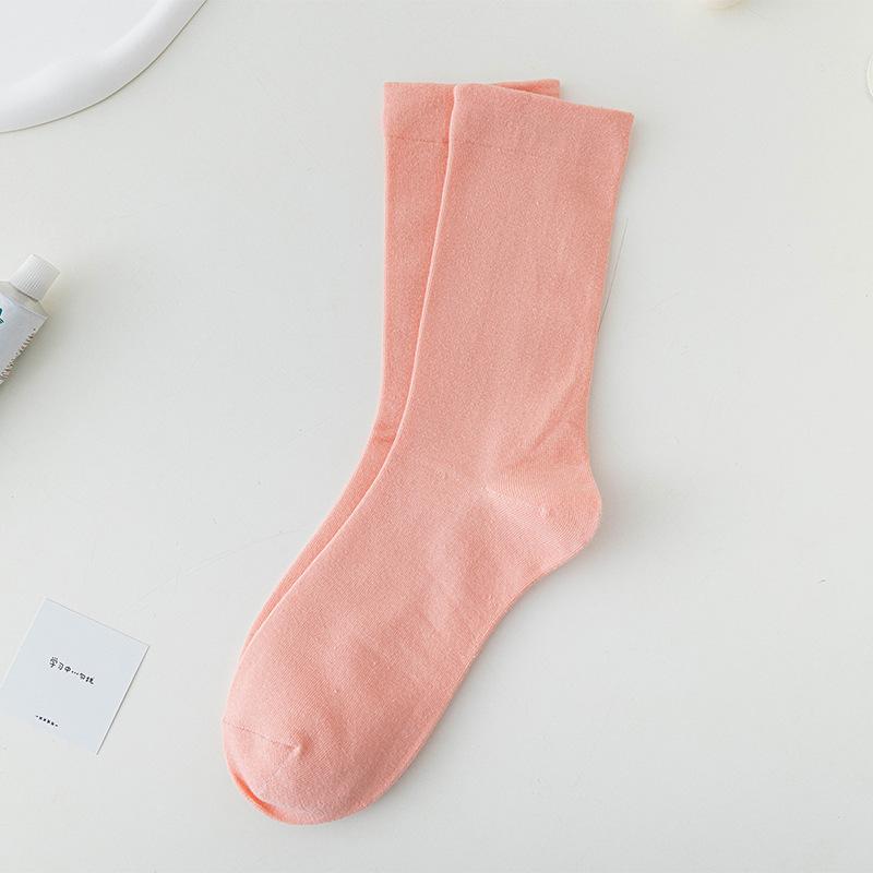 Kompressionssocken Mittellange Socken Trend Knochenlose Socken Weiße Strümpfe Stapelsocken Schwarze Strümpfe Einfach